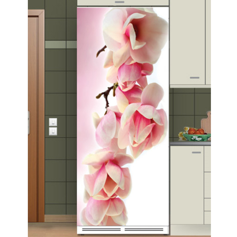 Αυτοκόλλητο ψυγείου Pink flower